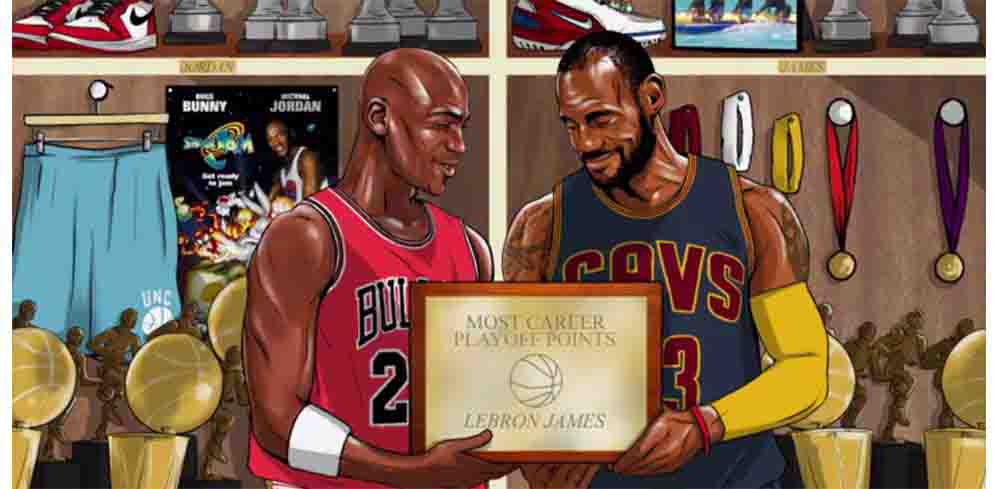 Rekor Michael Jordan Dilewati LeBron James